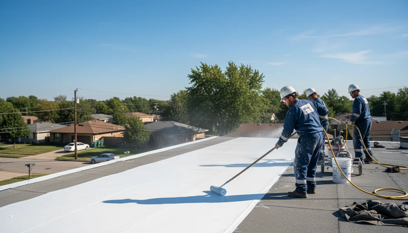 Commercial roof coating in Woodsfield, OH near me